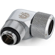 Bitspower Bitspower Advanced Adapter 90 Grad G1/4 Zoll AG auf 12mm AD Hardtube - drehbar, silber