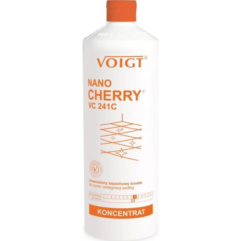 Voigt Voigt NANO CHERRY VC 241C Preparat do mycia podłóg, koncentrat, wiśniowy 1 l