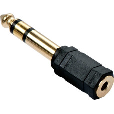 Lindy Adapter AV Lindy Jack 3.5mm - Jack 6.3mm czarny (35620)
