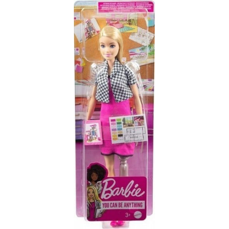 Barbie Lalka Barbie Barbie Kariera Projektantka wnętrz HCN12