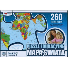 Zachem Puzzle edukacyjne - mapa Świata