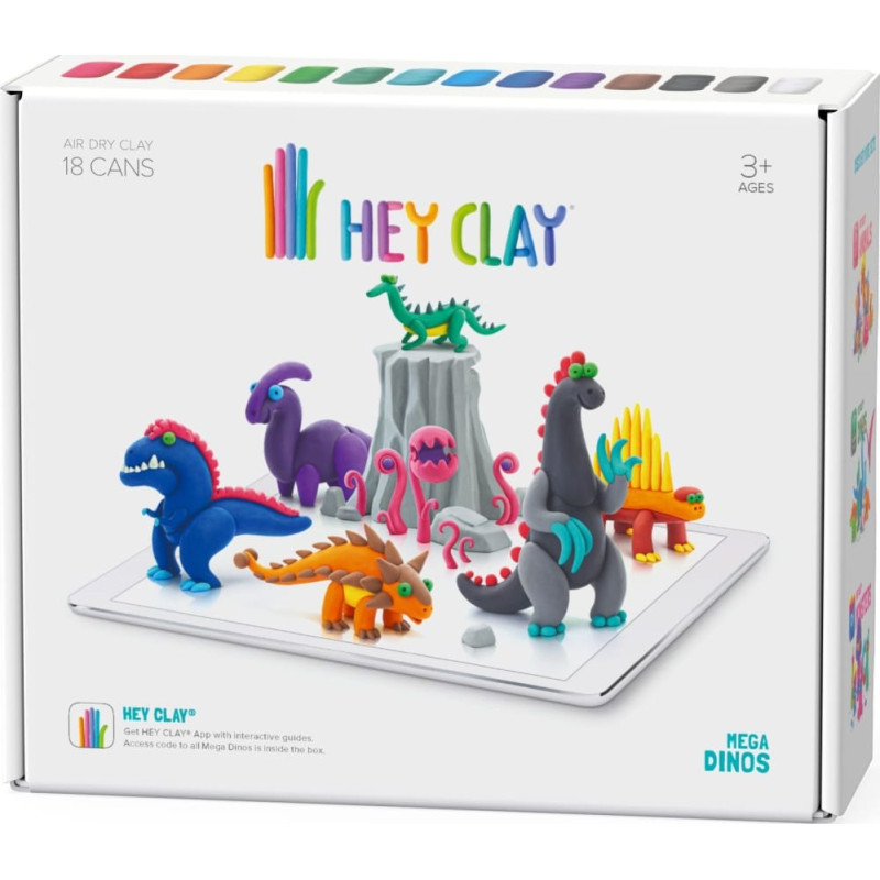 Tm Toys HEY CLAY MASA PLASTYCZNA MEGA DINOS