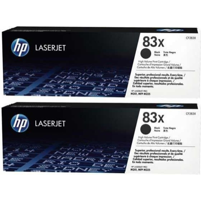 HP Toner HP Toner 83X Dual Pack, Black (CF283XD)