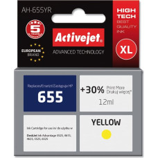 Activejet AH-655YR ink for HP printer; HP 655 CZ112AE replacement; Premium; 12 ml; yellow