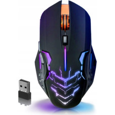 Defender Mysz Defender Mysz bezprzewodowa Defender KATANA GM-511 optyczna 3200dpi czarna RGB AKUMULATOR 7 przycisków Gaming bezklikowa silent