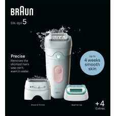 Braun Depilator Braun Braun Silk-épil 5 5-050 biało-różowy