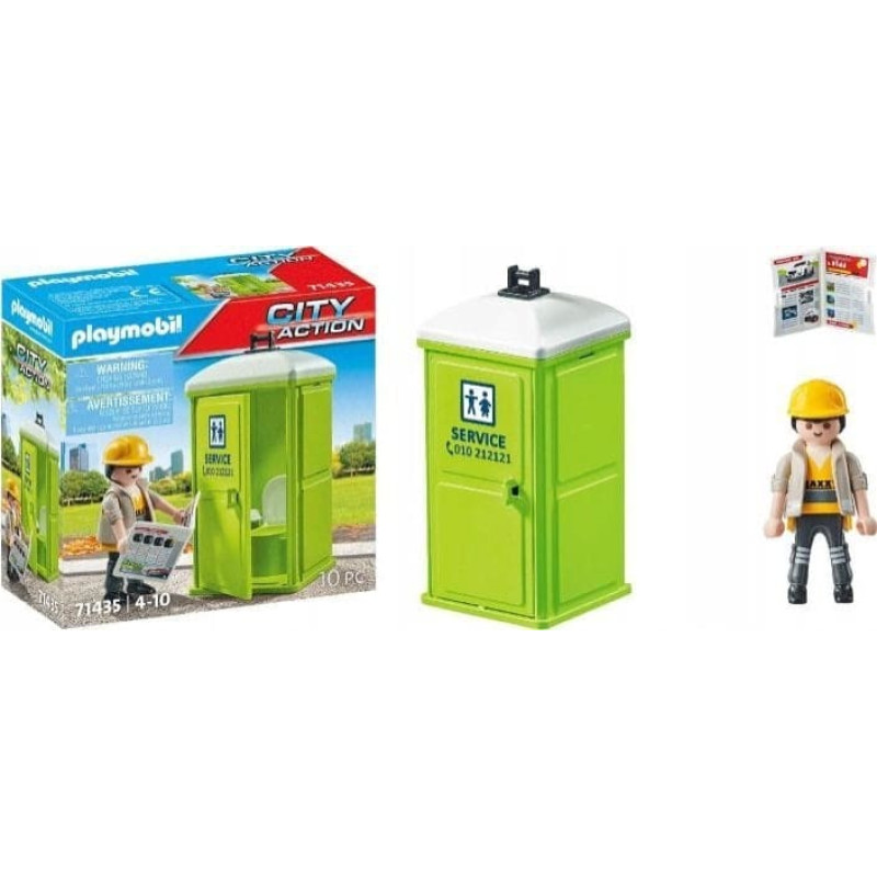 Playmobil Zestaw z figurką City Action 71435 Mobilna toaleta