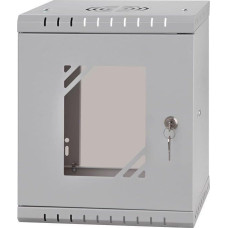 Netrack Szafa NetRack NETRACK ECO-Line wall cabinet 10inch 6U/300 mm - gray glass door