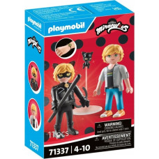 Playmobil Zestaw figurek Miraculum 71337 Adrien i Czarny Kot