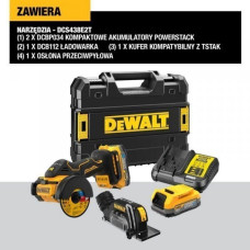 Dewalt DEWALT PRZECINARKA 18V 76mm 2x1,7Ah POWERSTACK DCS438E2T