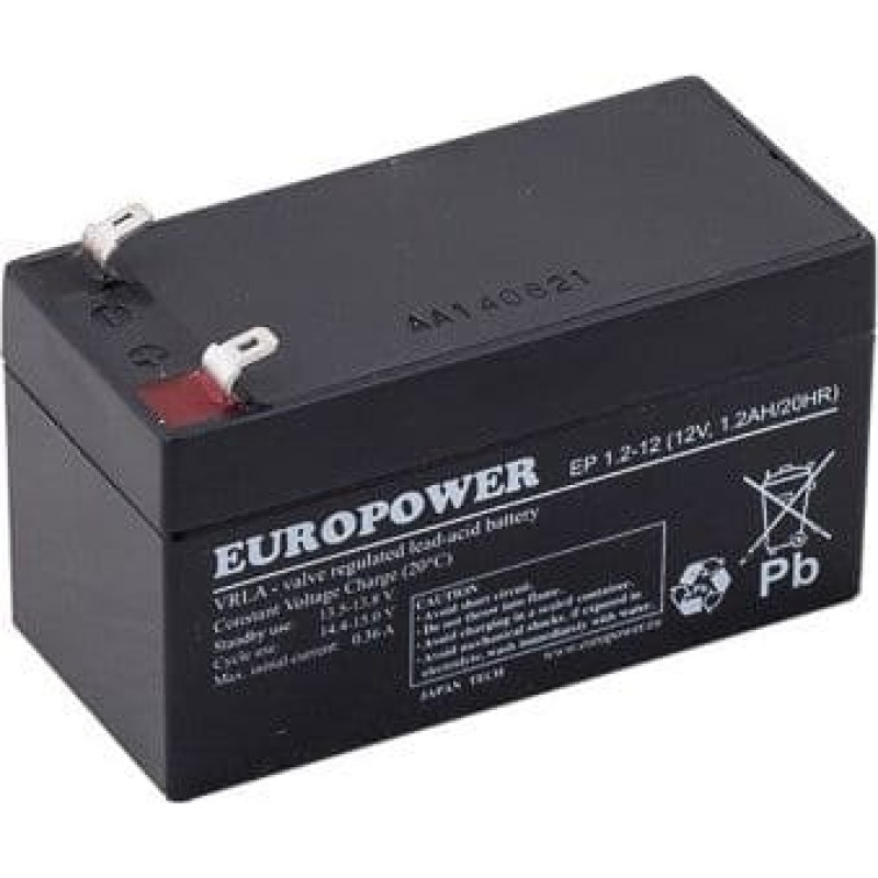 Europower Akumulator 12V 1.2Ah AGM EP1.2-12