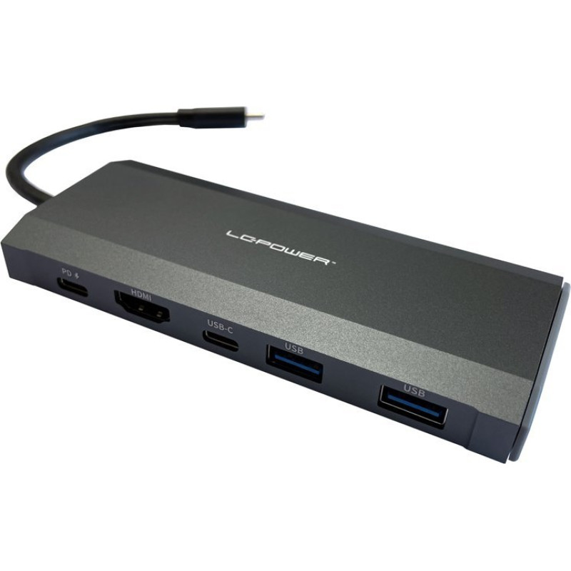 Lc-Power Stacja/replikator LC-Power USB Hub LC-Power LC-HUB-C-MULTI-7-M2