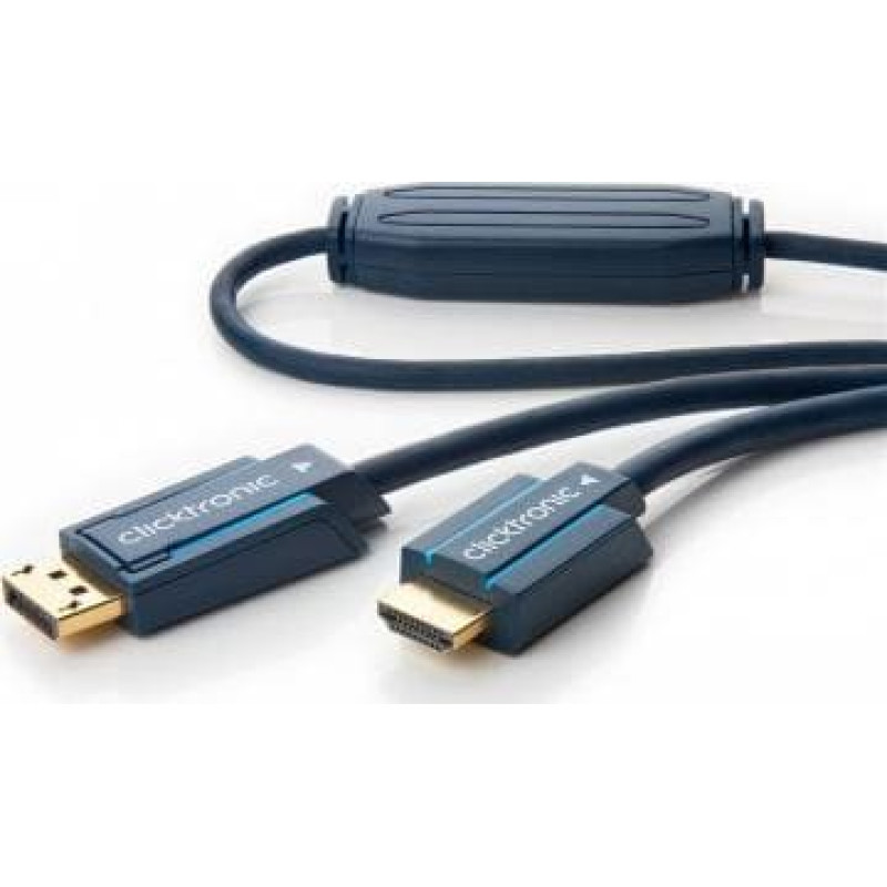 Clicktronic Kabel Clicktronic DisplayPort - HDMI 5m granatowy (JAB-6484878)