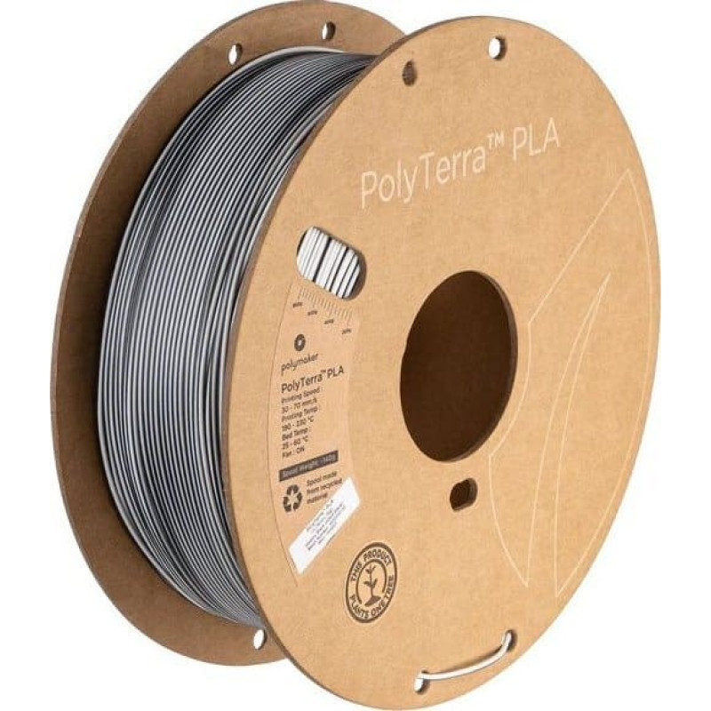 Poly Filament Polymaker PolyTerra PLA Dual Shadow Black 1,75mm 1kg - White-Black}