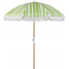 Beliani Parasol ogrodowy ⌀ 150 cm zielony z białym MONDELLO Lumarko!