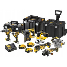 Dewalt Zestaw elektronarzędzi Dewalt zestaw 18v dcd796,dcf887,dcs570,dcs355,dcs334,dch273,dcg405