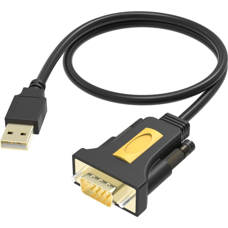 Vision Adapter USB Vision VISION Professional installationstauglicher Adapter USB-A zu Serial RS-232 - 30 JAHRE GARANTIE - funktioniert mit Mac und PC - im Standard-COM-Port installiert - 480 Mbit/s - Spannung bis 5 V - unterstutzt alle Datensignale - USB