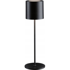 Paulmann Lampa stołowa Paulmann Lampka stołowa akumulatorowa TUNI LED DIM USB-C 2.8W 240lm 2700K IP44 czarny matowy / tworzywo sztuczne