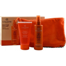 Collistar COLLISTAR SET (MOISTURIZING FACE-BODY TANNING SPRAY MILK SPF 20 + RESTORATIVE MOISTURIZING AFTER SUN SHOWER-SHAMPOO + COSMETICS BAG)