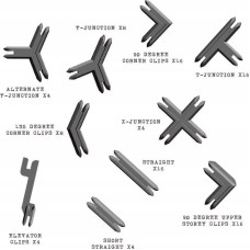 Battle Systems Ltd BattleSystems: Plastic Terrain Clips - Gray