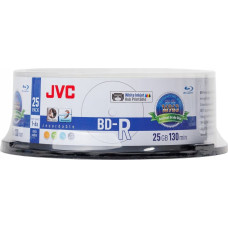 JVC JVC BD-R 25GB 6X INKJET WHITE PRINTABLE ARCHIVAL WATERPROOF PHOTO GLOSSY CAKE*25 70L71KJCK0006