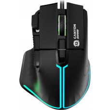 Canyon Mysz Canyon CANYON Mysz gamingowa Fortnax GM-636 RGB 9 Przycisków Czarna