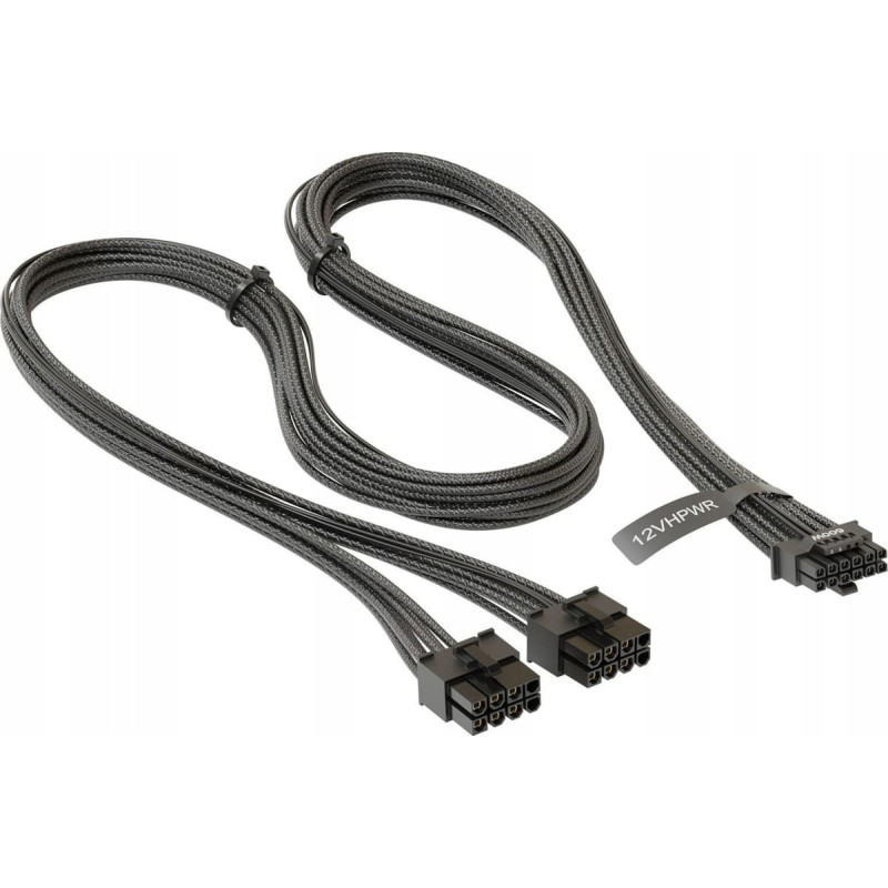 Seasonic Seasonic 12VHPWR PCIe adapter cable, 90 angled (black, 75cm)