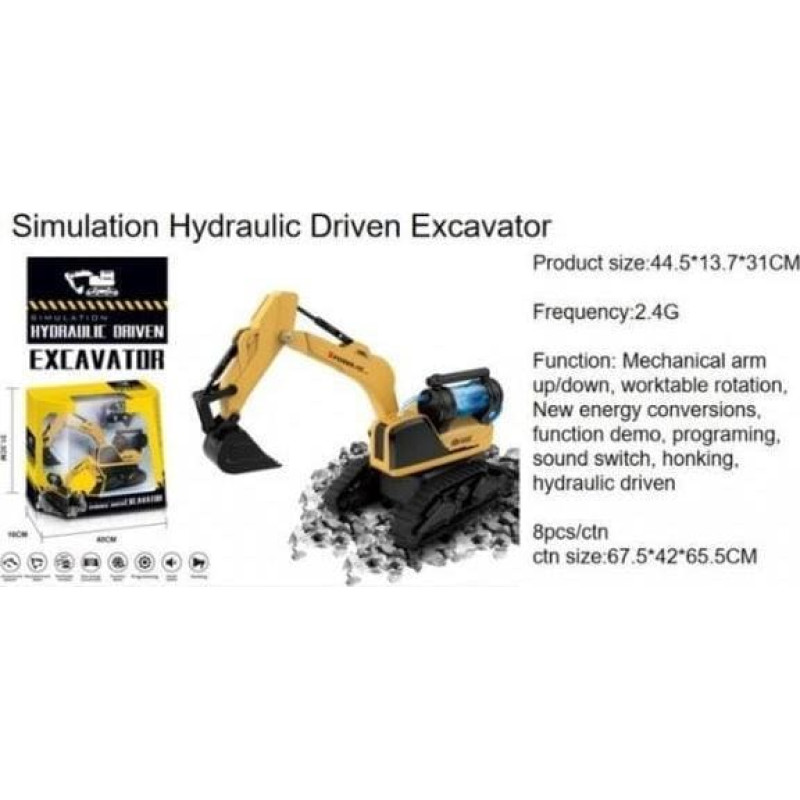 Norimpex Koparka zdalnie sterowana z napędem hydraulicznym w pudełku 1006460 NORIMPEX