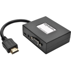 Eaton Eaton Tripp Lite series 2-Port HDMI to VGA Splitter Audio/Video Adapter 1920x1440 1080p - Video-/Audio-Splitter - 2 x VGA/Audio - Desktop - TAA-konform