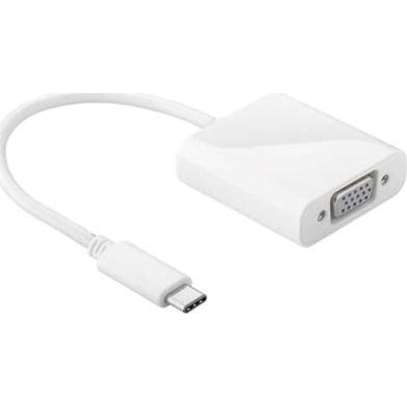 Goobay Adapter USB Goobay USB-C - VGA Biały  (JAB-2857817)