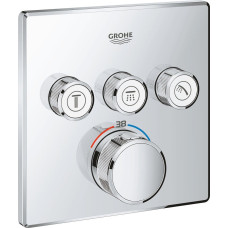 Grohe Bateria prysznicowa Grohe Grohe Grohtherm SmartControl Bateria prysznicowa podtynkowa termostatyczna do trzech wyjść wody Chrom - 29126000