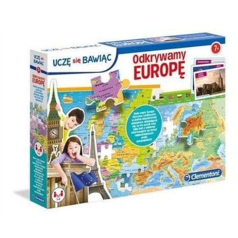 Clementoni Puzzle edukacyjne - Odkrywamy Europę. Uczę się bawiąc (50020)