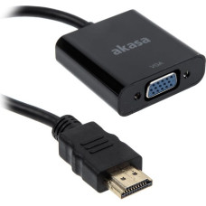 Akasa Adapter AV Akasa HDMI - D-Sub (VGA) czarny (AK-CBHD15-20BK)