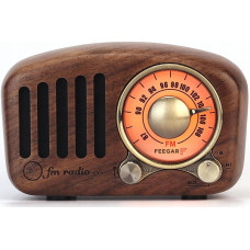 Feegar Radio Feegar Feegar Retro Radio Kuchenne Z Drewna Fm 10H Bt 4.2