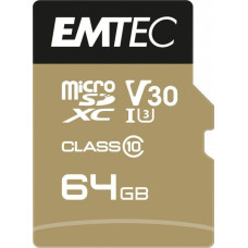 Emtec Karta Emtec Speedin Pro MicroSDXC 64 GB Class 10 UHS-I/U3 A1 V30 (ECMSDM64GXC10SP)