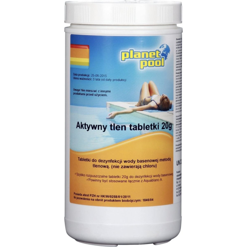 Noname CHEMIA 0595-001KG AKTYWNY TLEN TABLETKI 20G