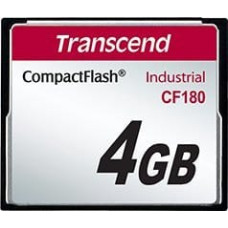 Transcend Karta Transcend TRANSCEND CompactFlash Card CF180I, 4GB, SLC mode WD-15, Wide Temp.