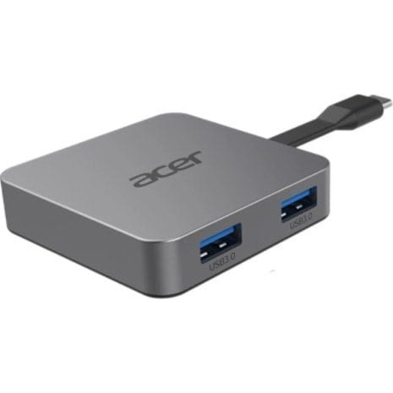 Acer 4-in-1 Portable Mini Dock (silber, HDMI, USB-A, USB-C)