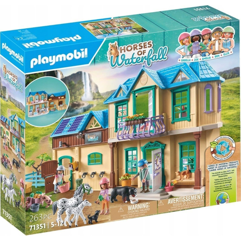 Playmobil Zestaw z figurkami Horses 71351 Ranczo Waterfall