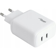 Akyga Ładowarka Akyga AKYGA Ładowarka sieciowa AK-CH-19 40W 2x USB-C 20W PD Quick Charge 3.0 5-12V / 1.67-3A biała