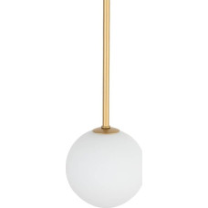 Nowodvorski Lampa wisząca Nowodvorski Lampa wisząca Kier 10306 szklana ball do salonu biała złota