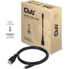 Club 3D Kabel Club 3D HDMI Micro - HDMI 1m czarny (CAC-1351)