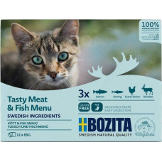 Bozita Bozita Cat Multibox z mięsem i rybą saszetki 12x85g