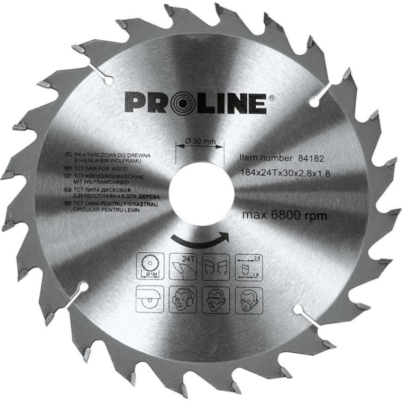 Pro-Line Piła tarczowa do drewna 450x30mm 60z. - 84456