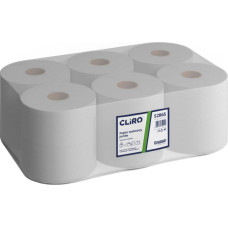 Cliro Cliro - Papier toaletowy, 2-warstwy, makulatura, 135 m, 12 rolek - 65% bieli