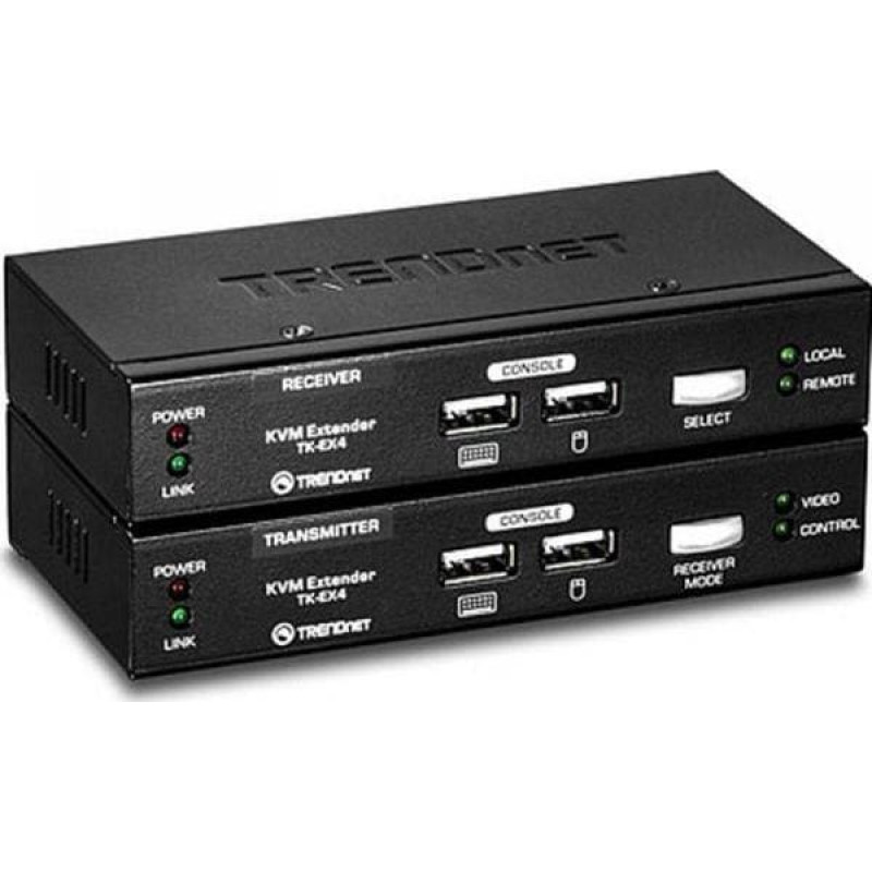 Trendnet Przełącznik TRENDnet KVM USB Extension Kit Erweitert Reichweite bis 100m - TK-EX4