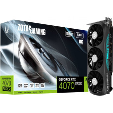 Zotac Karta graficzna Zotac Gaming GeForce RTX 4070 SUPER Trinity OC Black 12GB GDDR6X (ZT-D40720J-10P)