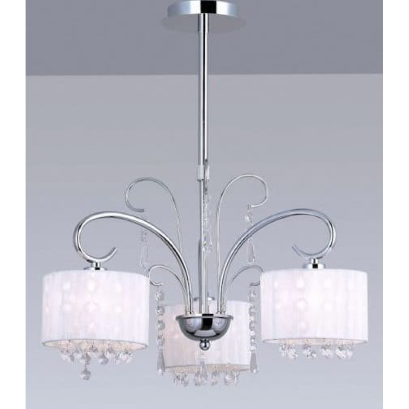 Italux Lampa wisząca Italux Span retro klasyczna chrom  (MDM1583/3 WH)