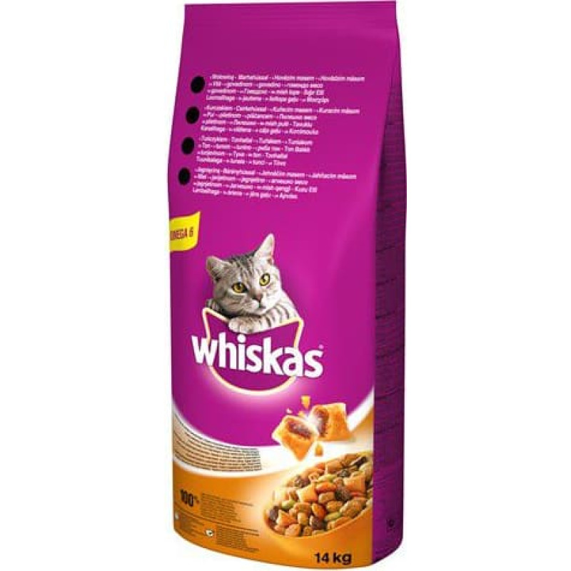 Whiskas Adult kurczak, warzywa 14kg