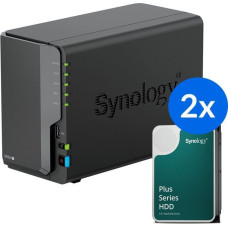 Synology Serwer Synology Synology DS224+ /24T | 2-zatokowy serwer NAS w zestawie z dyskami o łącznej pojemności 24TB, Tower